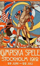 The Games of the V Olympiad Stockholm, 1912 poster