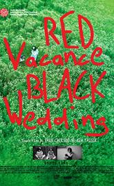Red Vacance Black Wedding poster