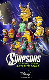 The Simpsons the Good, the Bart, and the Loki poster